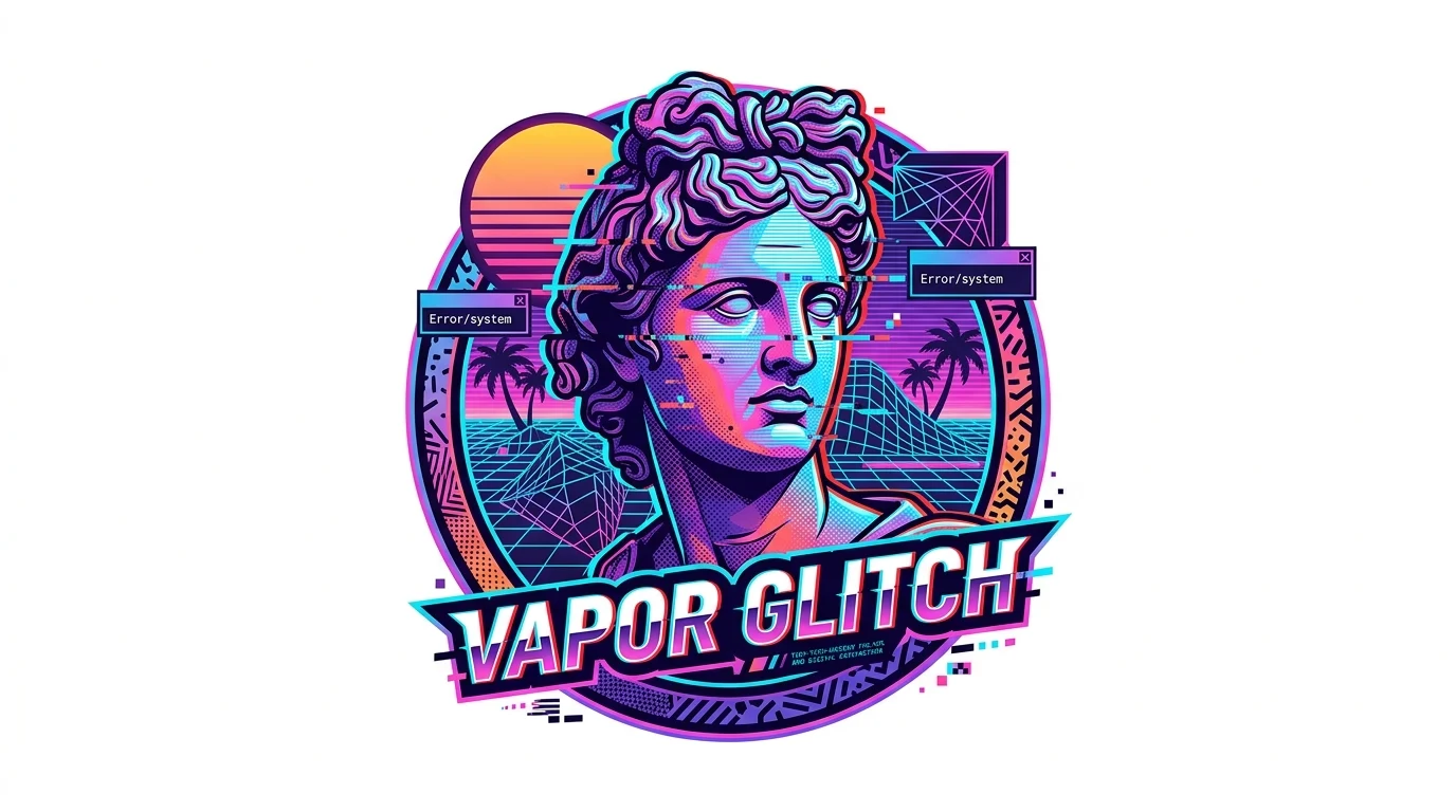 Chrome Lettering Synthwave Font - Classic T-Shirt