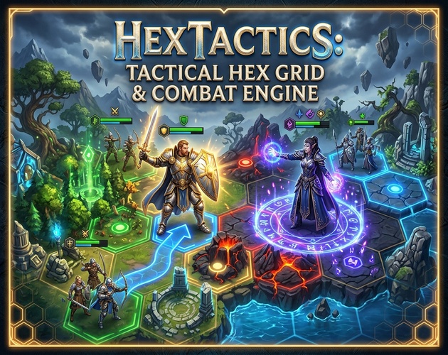 HexTactics: Headless Grid, A* Pathfinding & Combat Engine