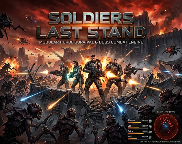 Soldiers' Last Stand: Modular Squad & Horde Survival Engine