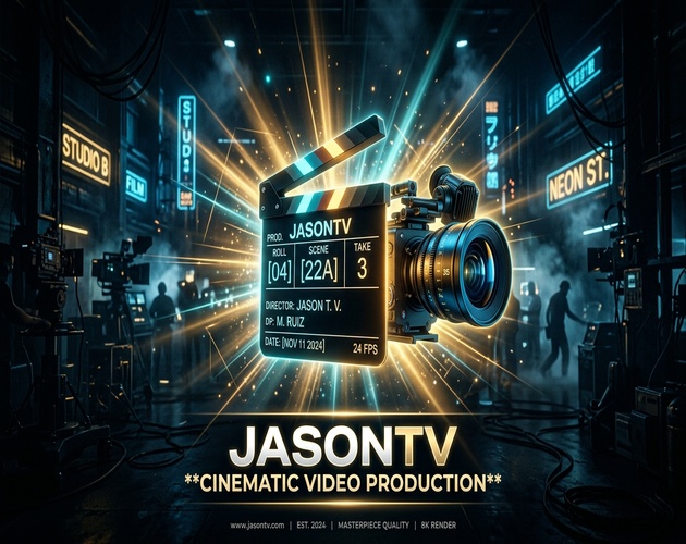 Custom Cinematic Video Production by JasonTV (Up to 5 Minutes)