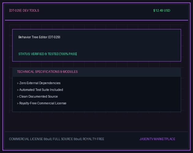 Behavior Tree Editor (DT-029)