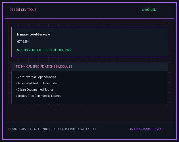 Manager Level Generator (DT-528)