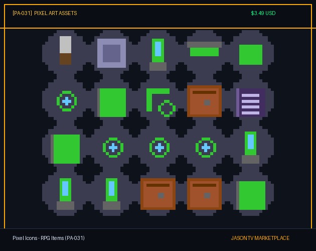 Pixel Icons - RPG Items (PA-031)