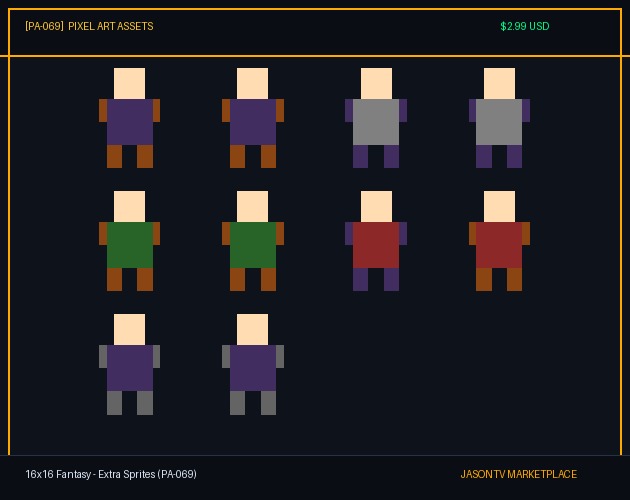 16x16 Fantasy - Extra Sprites (PA-069)