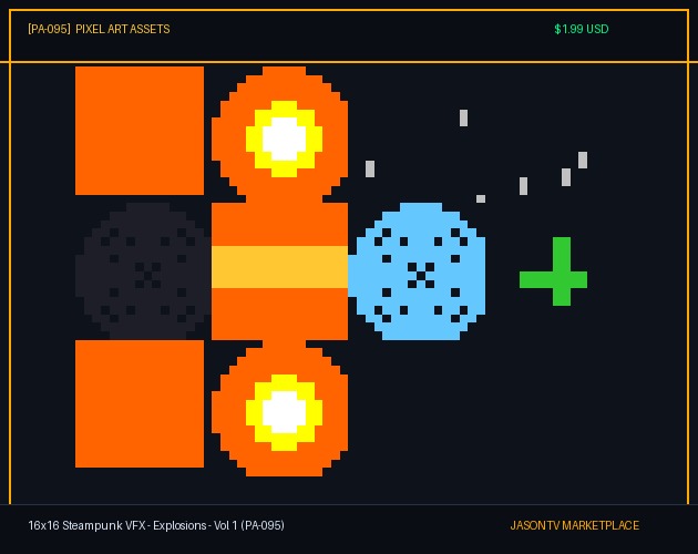 16x16 Steampunk VFX - Explosions - Vol 1 (PA-095)