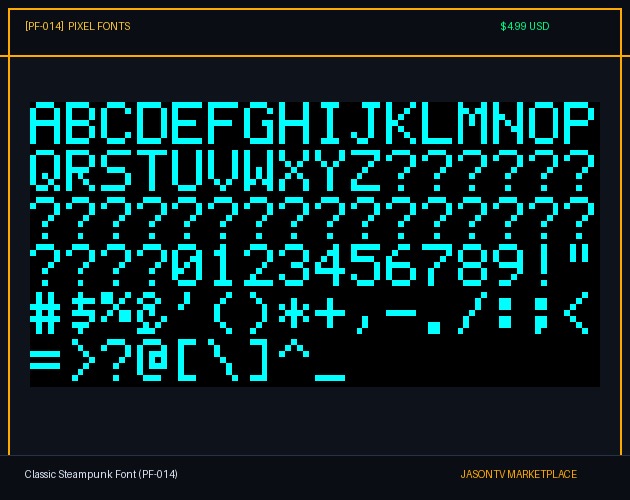 Classic Steampunk Font (PF-014)