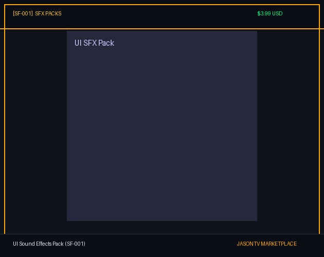 UI Sound Effects Pack (SF-001)