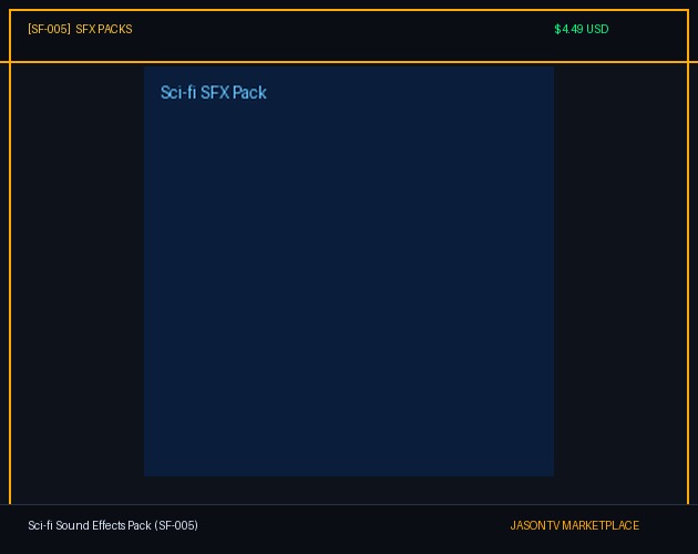 Sci-fi Sound Effects Pack (SF-005)