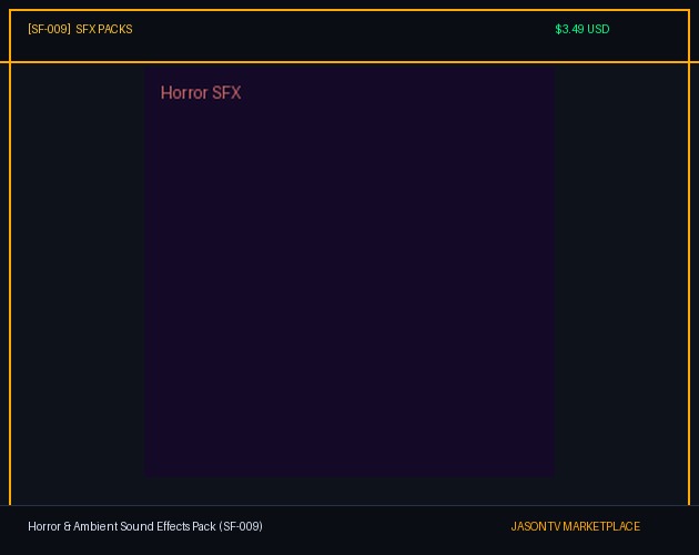 Horror & Ambient Sound Effects Pack (SF-009)