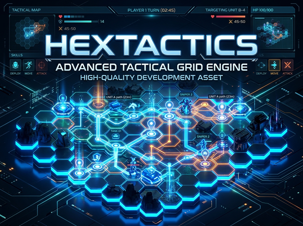 HexTactics: Headless Grid, A* Pathfinding & Combat Engine