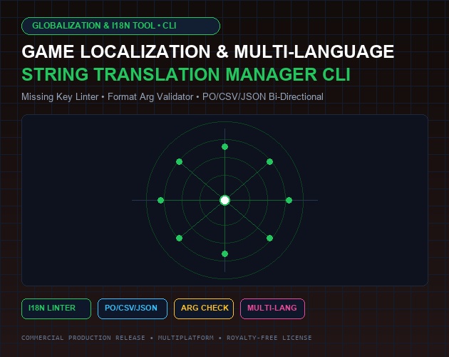 Game Localization & Multi-Language String Translation Manager CLI