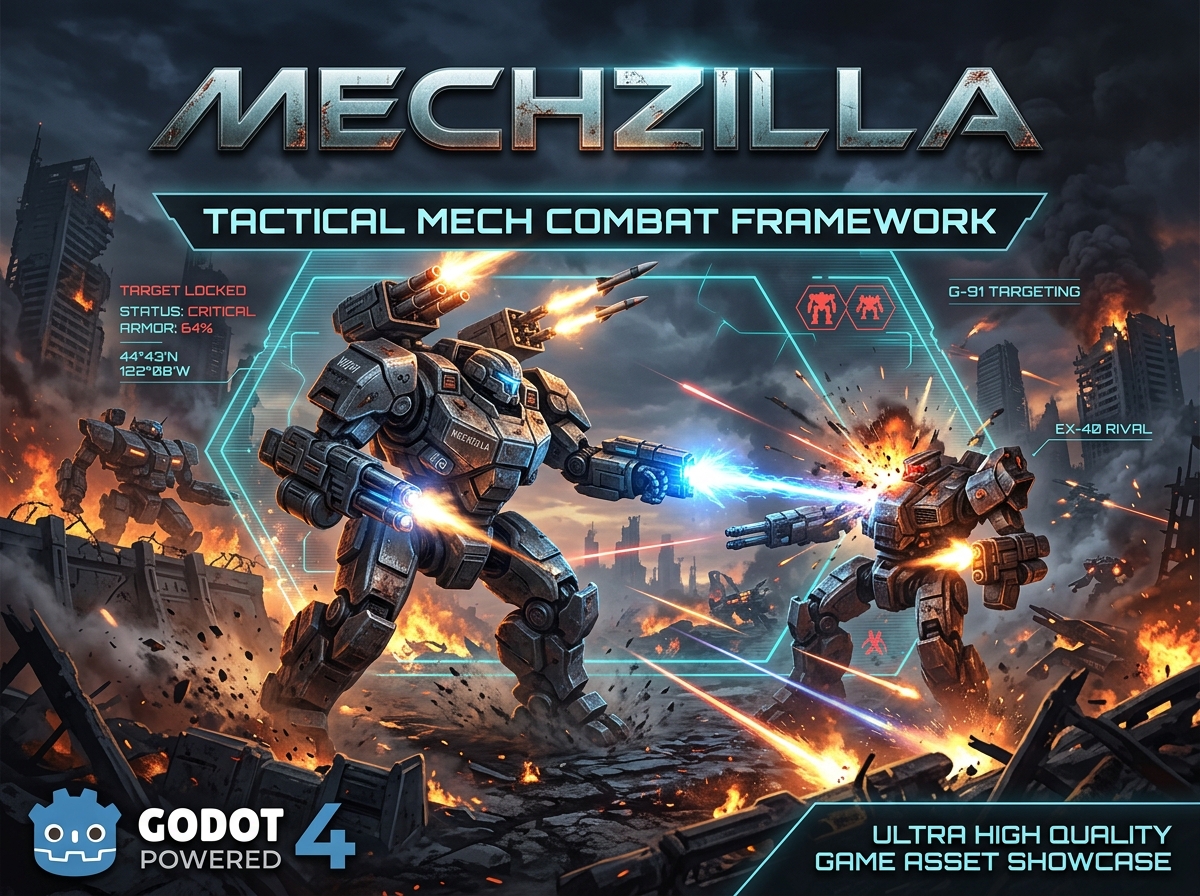 MechZilla: Tactical Turn-Based Mech Combat & Commander Framework