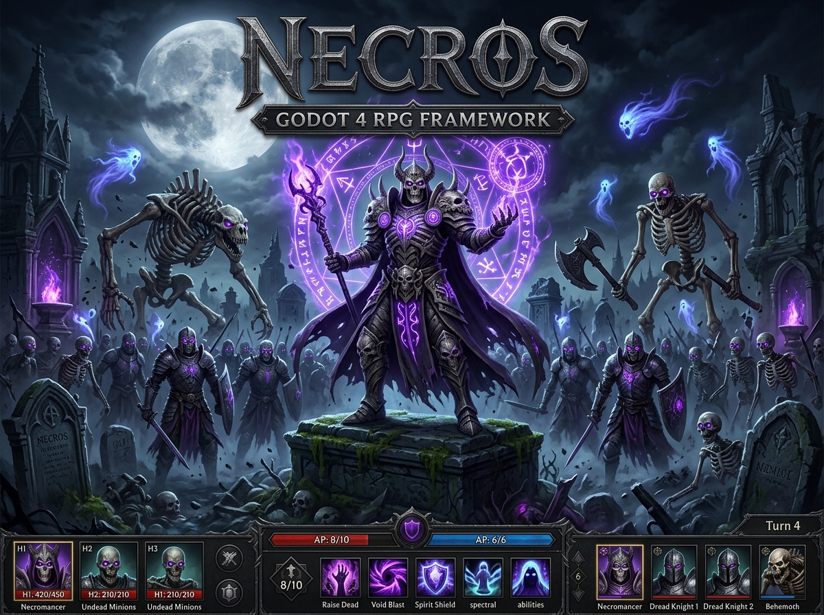 Necros Godot 4 Dark Fantasy RPG