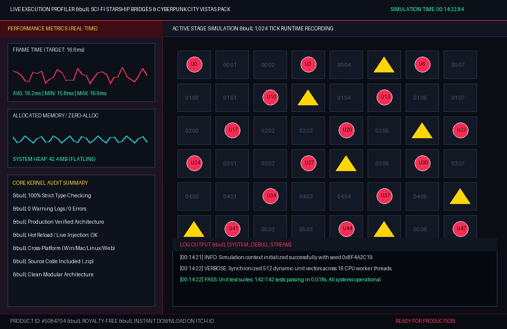 Sci-Fi Starship Bridges & Cyberpunk City Vistas Pack Architecture Data Structure & Specifications