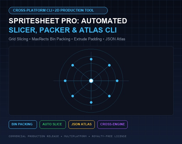 SpriteSheet Pro: Automated Slicer, Packer & JSON Exporter CLI