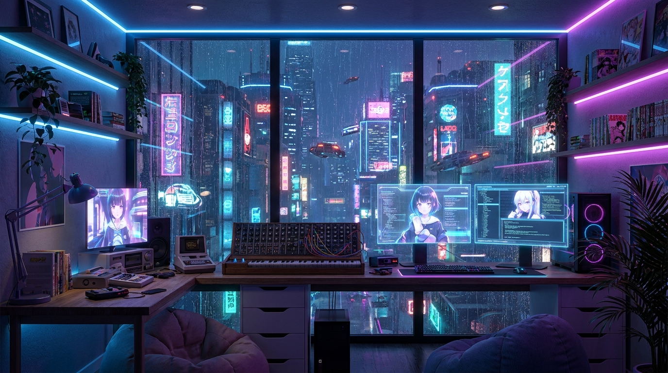 Cyberpunk Streamer Lounges & Battlestations (4K UHD)